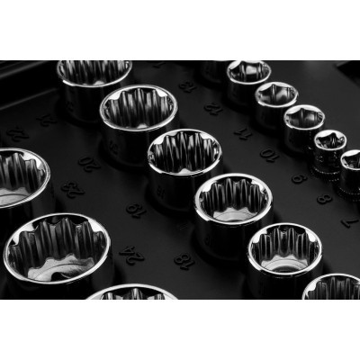 Набор инструментов Neo Tools 86шт, 1/2", 1/4", CrV, кейс (10-060) Винница - изображение 10