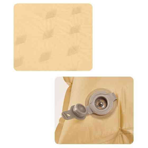 Коврик самонадувающийся двухместный с подушкой Naturehike CNH22DZ013, 30мм, желтый Ровно