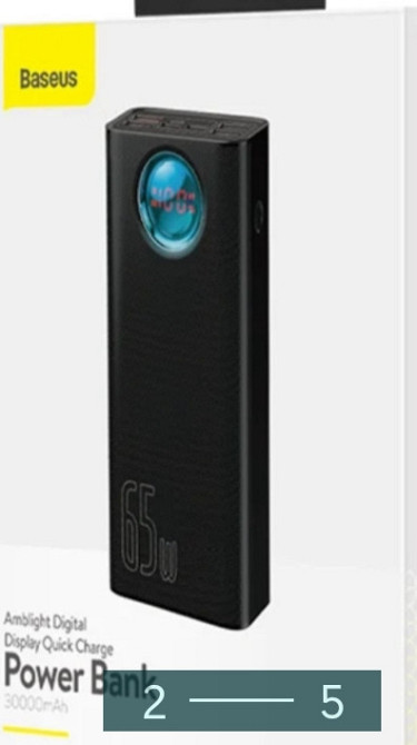 Павербанк: Baseus 30000mAh. 65W. Київ - фото 1