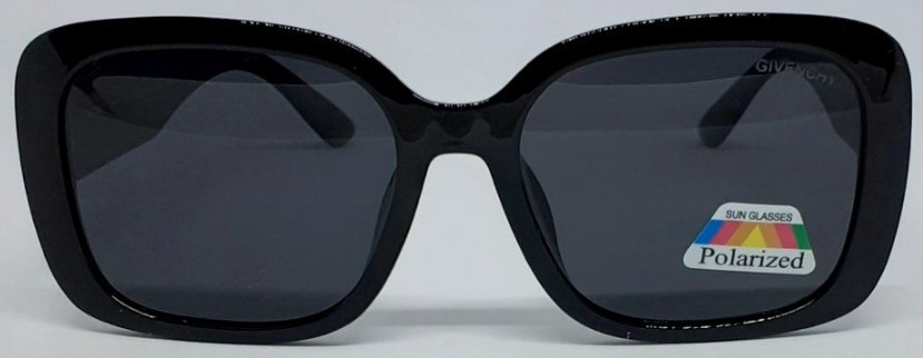 Жіночі брендові окуляри чорні із сірим логотипом поляризовані. Київ - фото 7