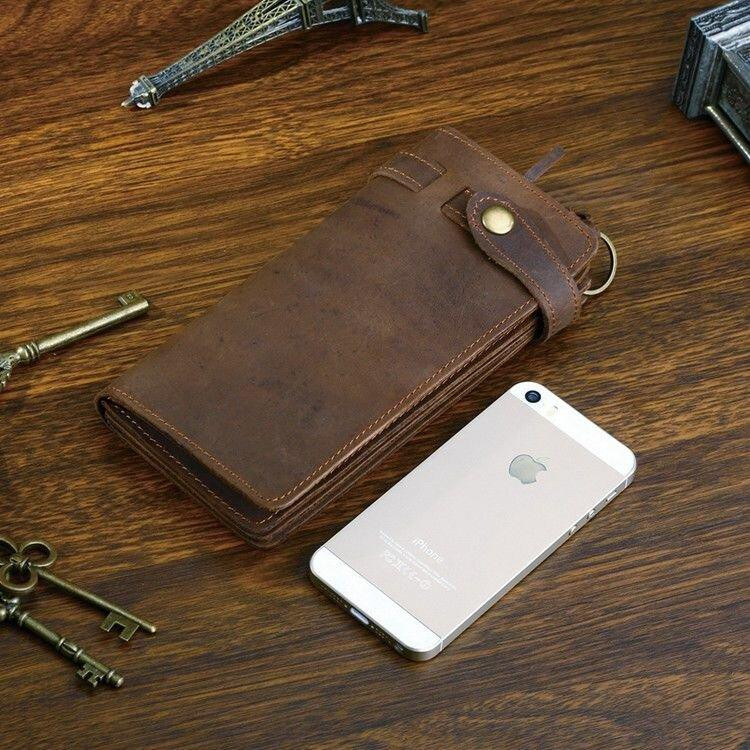 Мужской клатч Vintage 14383 из винтажной кожи Коричневый Киев - изображение 9