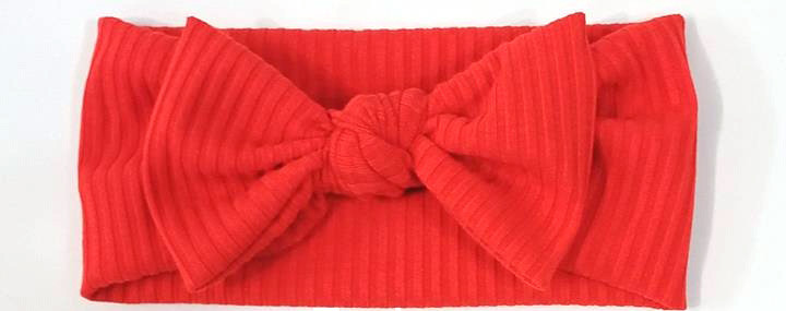 Пов'язка для волосся з бантом красная Київ - фото 1