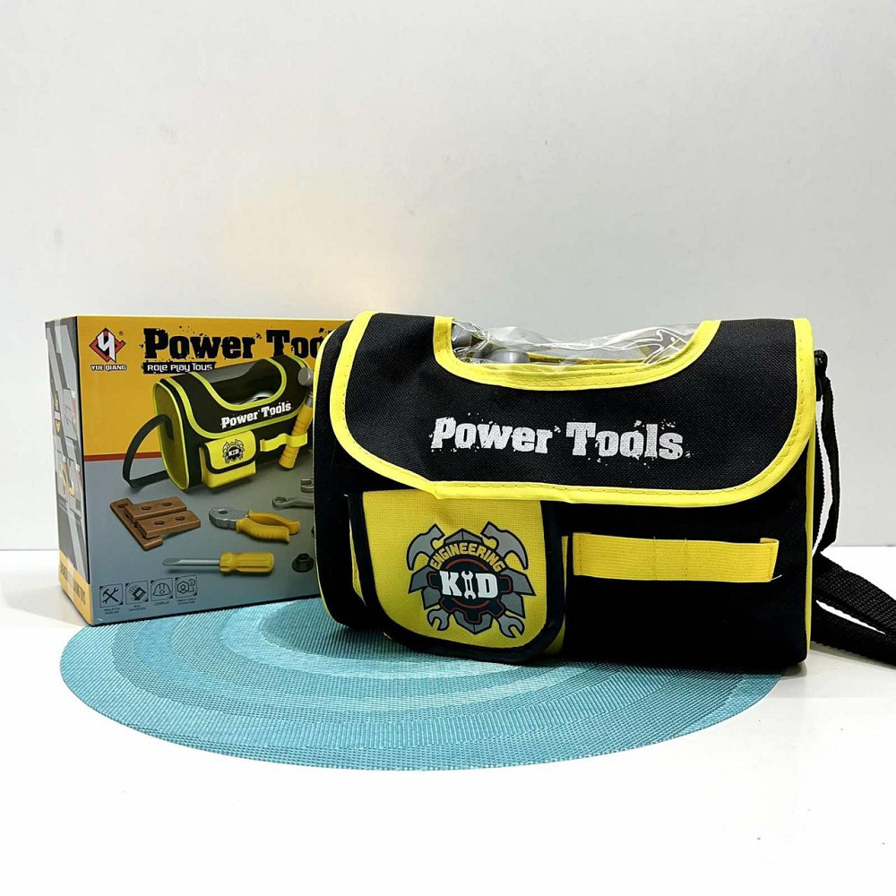 Набір інструментів шуруповерт молоток гайки викрутка у валізці Жовтий (T013) Чернігів - фото 2