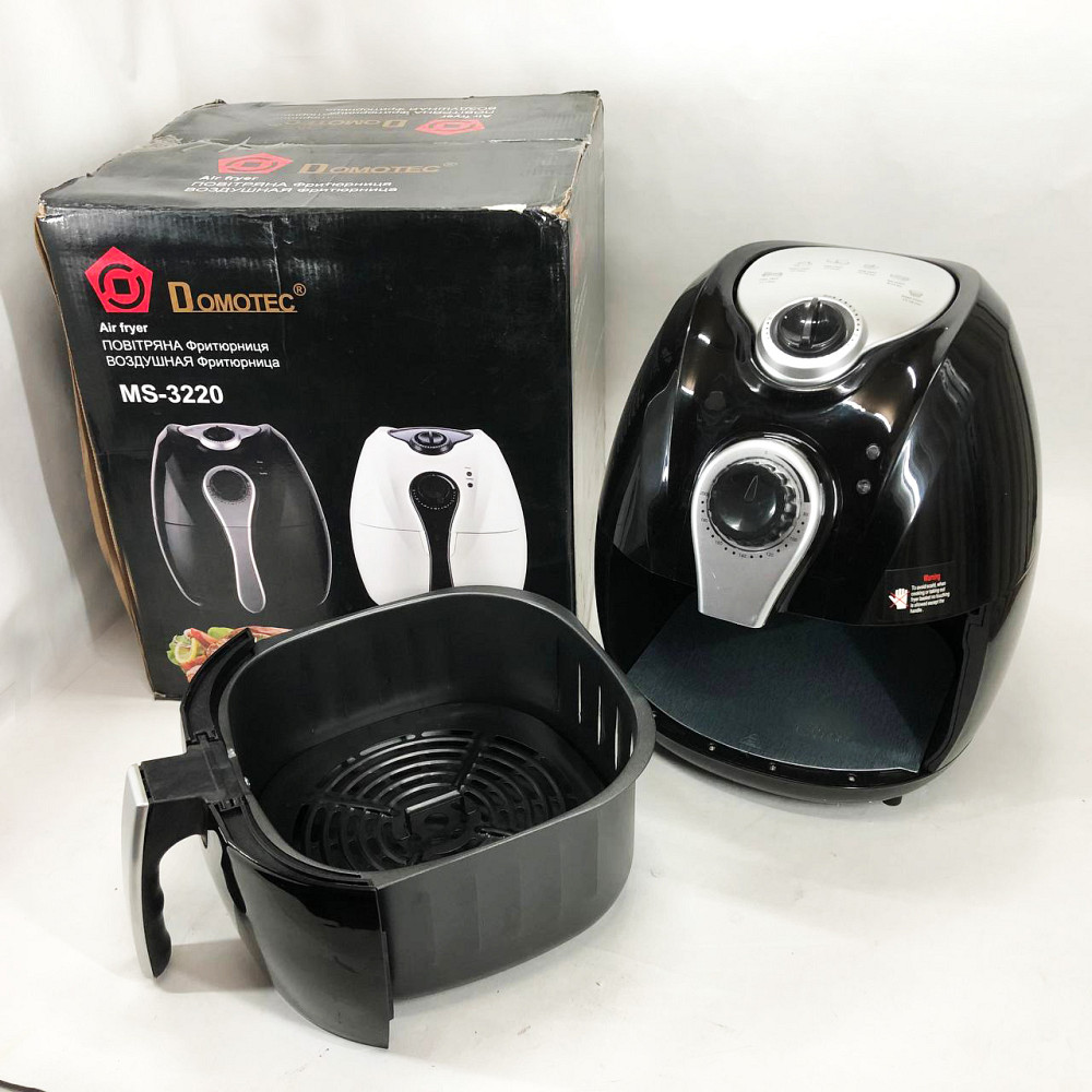Фритюрниця для дому кухні Domotec, Аерогриль-фритюрниця з сенсорним екраном, Аерогриль для випічки IH-99 Львів - фото 4