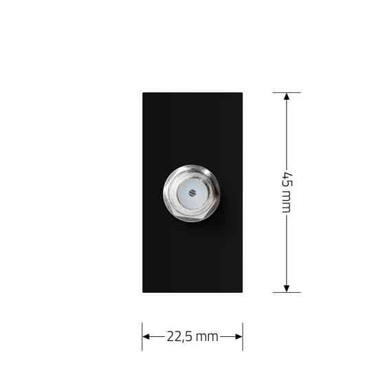 LIVOLO Супутникова розетка SAT LIVOLO, чорна, модуль 0.5 поста, для ресивера / антени (VL-FCSL- Коломия