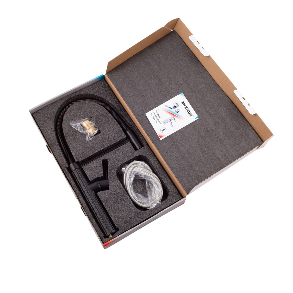 Кухонный смеситель Mixxus Premium Spark 017 BLACK MI6969 Харьков - изображение 2