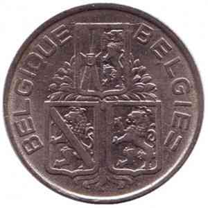 1 франк. 1939 год, Бельгия. (Belgique-Belgie) Полтава