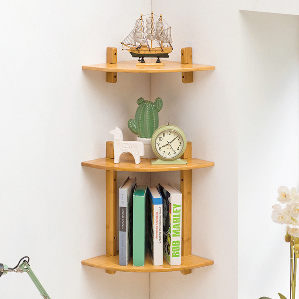 Угловая настенная полка 