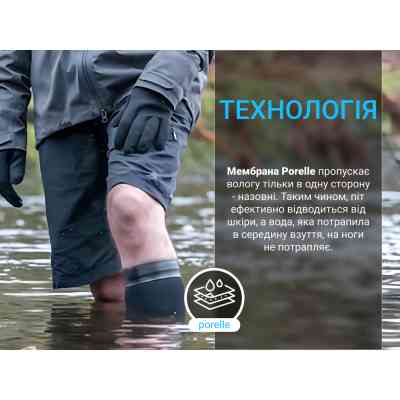 Водонепроникні шкарпетки Dexshell Wading Pro Socks чорні розмір S (36-38) (DS70606JBG-S) Вінниця