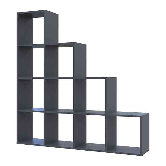 Стелаж Doros Степ 4х4 Графіт відкритий 136.2х28.8х140.7 DRS-011769 (41516167) Дніпро