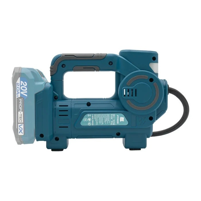 Компресор автомобільний акумуляторний PROFI-TEC PTI1035 20 В, 10,3 бар, 35 л/хв, без АКБ і ЗП Київ - фото 5