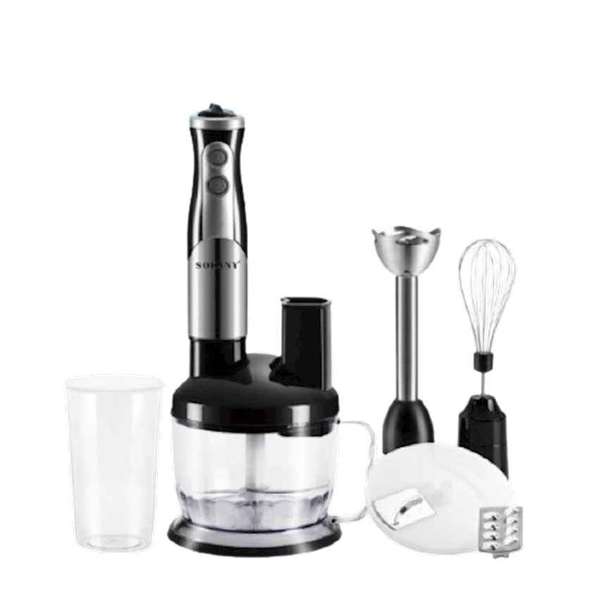 Sokany Блендер із чашею занурювальної Sokany 8 в 1 ручний з насадками потужний 700 Вт портативн Коломия - фото 1