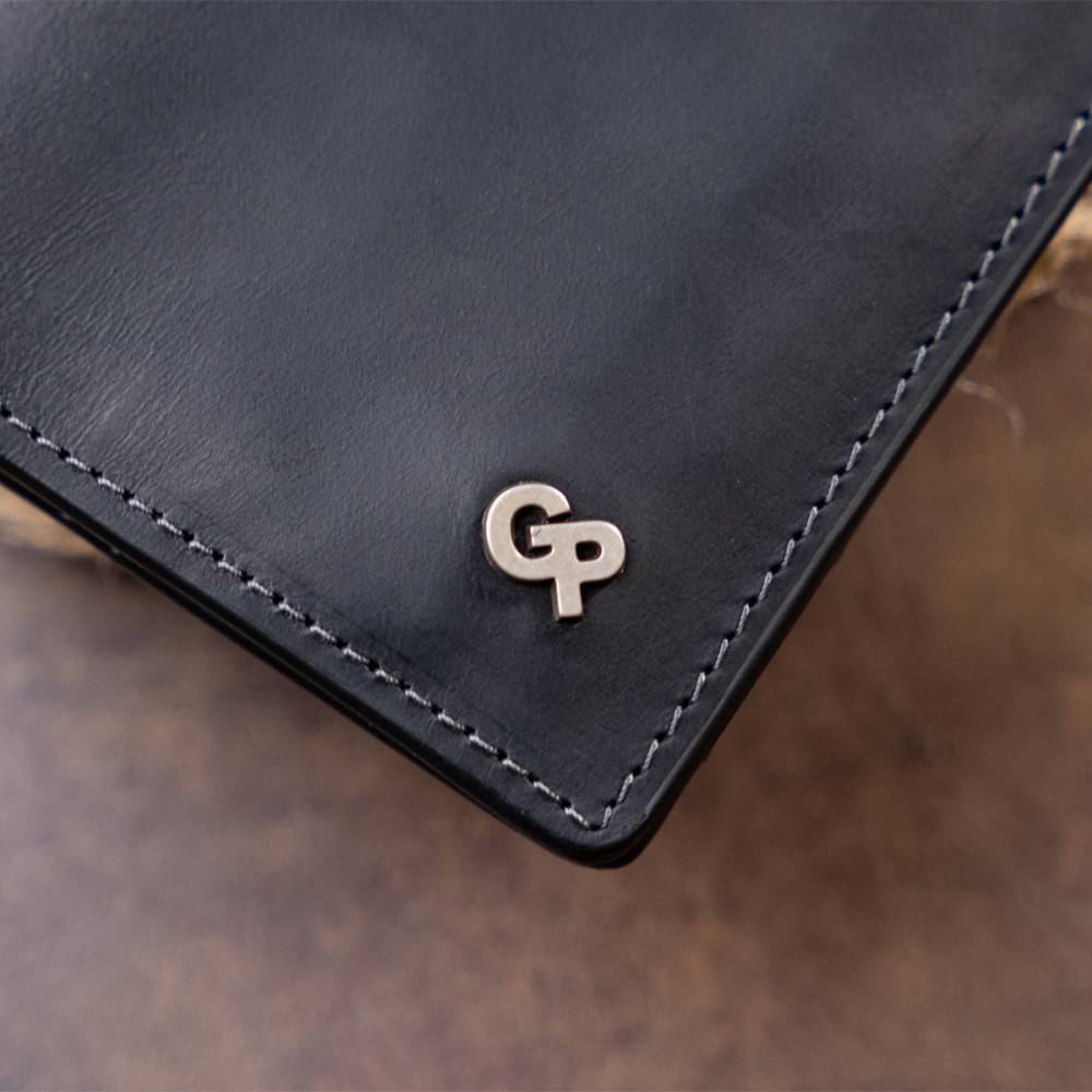 Функціональне тонке портмоне Чорне (GRANDE PELLE) Київ - фото 4