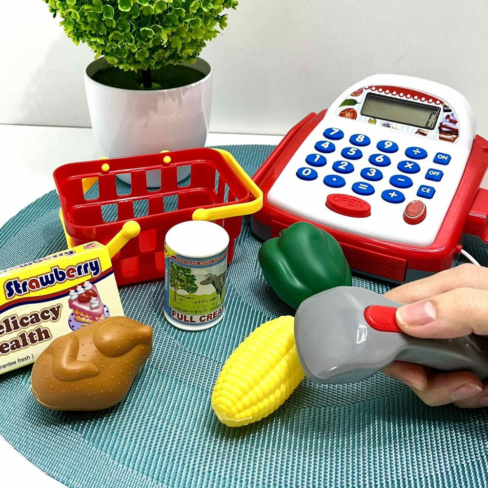 Касовий апарат іграшковий зі сканером та терміналом та продуктами Вид2 ​​(6113A-15A) Чернігів - фото 1