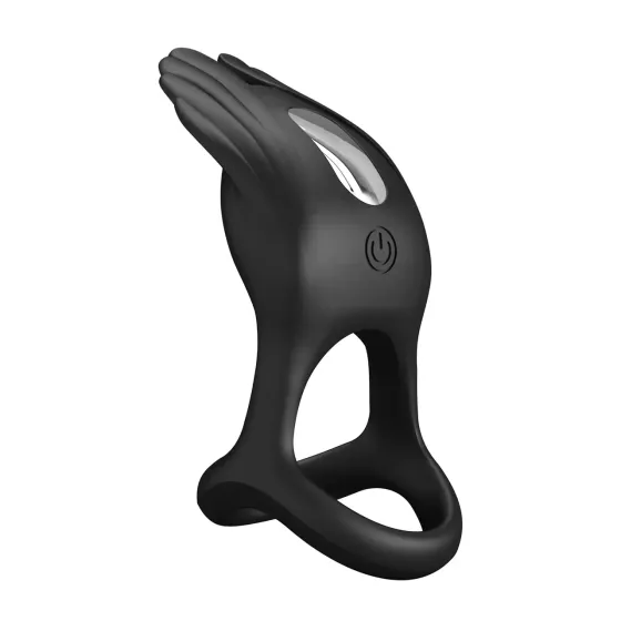 Ерекційне кільце Pretty Love — Vibration Penis Ring SILAS Black, BI-210318 Sex Aura Київ