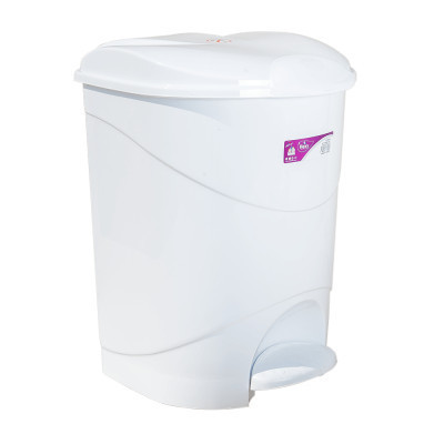Контейнер для мусора Irak Plastik Bella №1 с педалью белый 12 л (4557) Винница - изображение 1