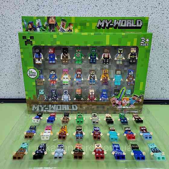 Набір фігурок Майнкрафт 24 шт 86084 Minecraft чоловічки Хмельницький