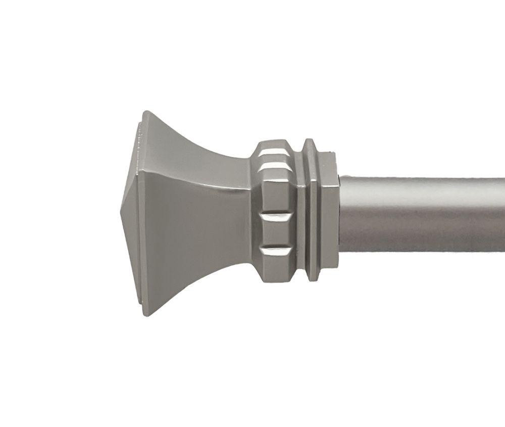 Карниз Orvit Емпорія металевий дворядний техно гладка труба кільце металеве Сатин 25\19 мм 160 см Львов - изображение 2