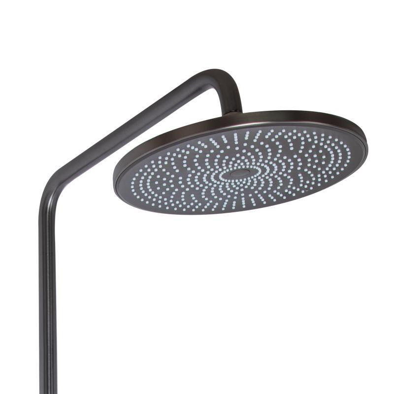 Душевая система с изливом Qtap Slavonice на три потребителя QTSLA111GMB45910 Gunmetal Black графит Киев - изображение 6