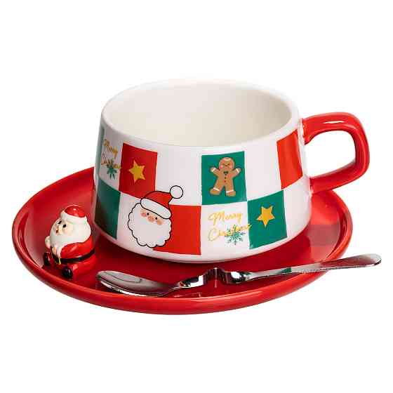 Новогодний рождественский фарфоровый набор 