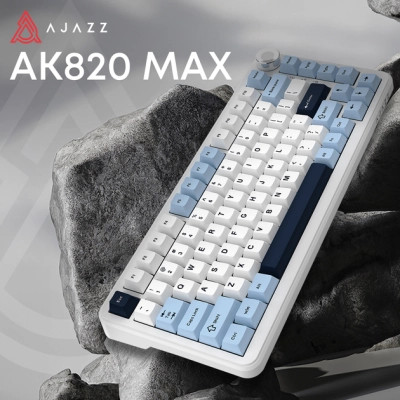 Клавіатура Ajazz AK820 MAX PLUS Daydream Switch RGB Wireless/Bluetooth/USB White (AK820MAX-DD-BWD) Вінниця - фото 5
