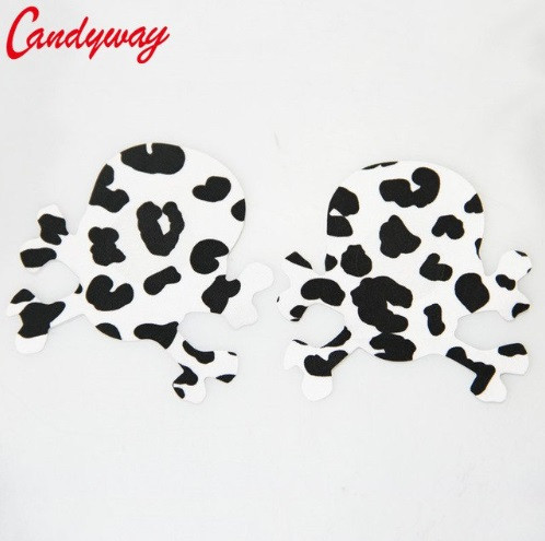 Наліпки на груди Череп леопардові 8см Київ - фото 1