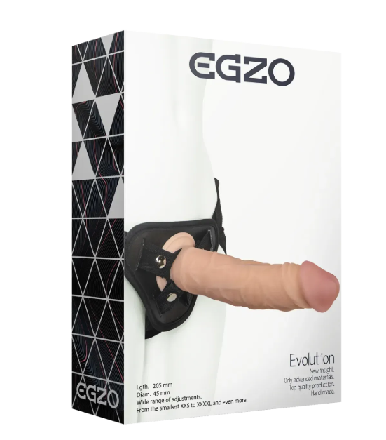Страпон жіночий EGZO Evolution STR002 (20,5 см х 4,5 см) Sex Aura Київ - фото 2
