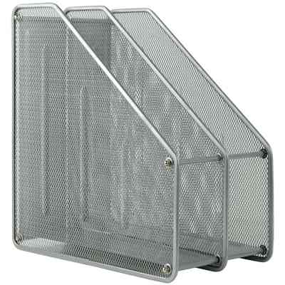 Лоток для бумаг Axent вертикальный 2-в-1, металлический, белый (2126-21-A) Винница