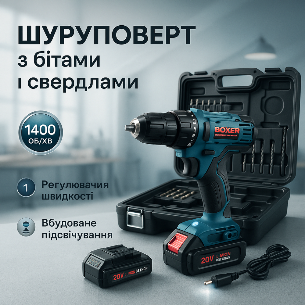 Аккумуляторная дрель-шуруповерт для сверления дерева, Шуруповерт с литиевым аккумулятором CB-23 Львов - изображение 11
