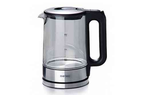 Электрочайник Metec EK-02GB 1.7 литра стеклянный корпус, мощность 1850-2200 Вт, черный Харьков