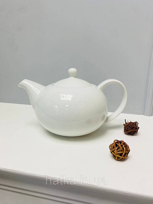 Чайник заварювальний Olens "Вайт" 1200 мл керамічний білий для дому та ресторану Київ - фото 3