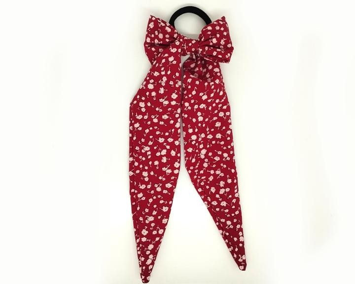 Гумка бант для волосся червона Твіллі Київ - фото 1