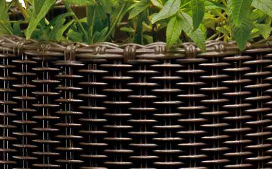 Горщик для квітів Keter 39 л. Cylinder Planter Large, коричневий Київ