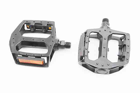 Педалі MTB широкі 9/16" (107x100x25mm) алюмінієві, чорні 808 Київ