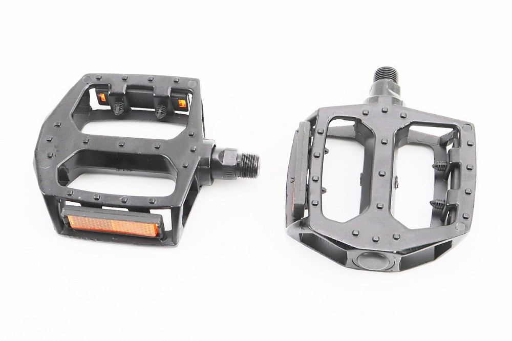 Педалі MTB широкі 9/16" (107x100x25mm) алюмінієві, чорні 808 Київ - фото 1