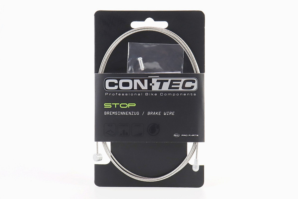 Трос гальмівний 1350мм універсальний MTB/ROAD з кінцевиком, нержавіюча сталь, шліфований Slick Stainless CP-B3/B4 Киев - изображение 1