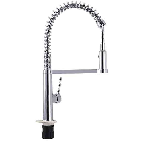 Смеситель для кухни TOPAZ SARDINIA TS-08401-H71 гибкий излив на пружине с душевой насадкой Киев