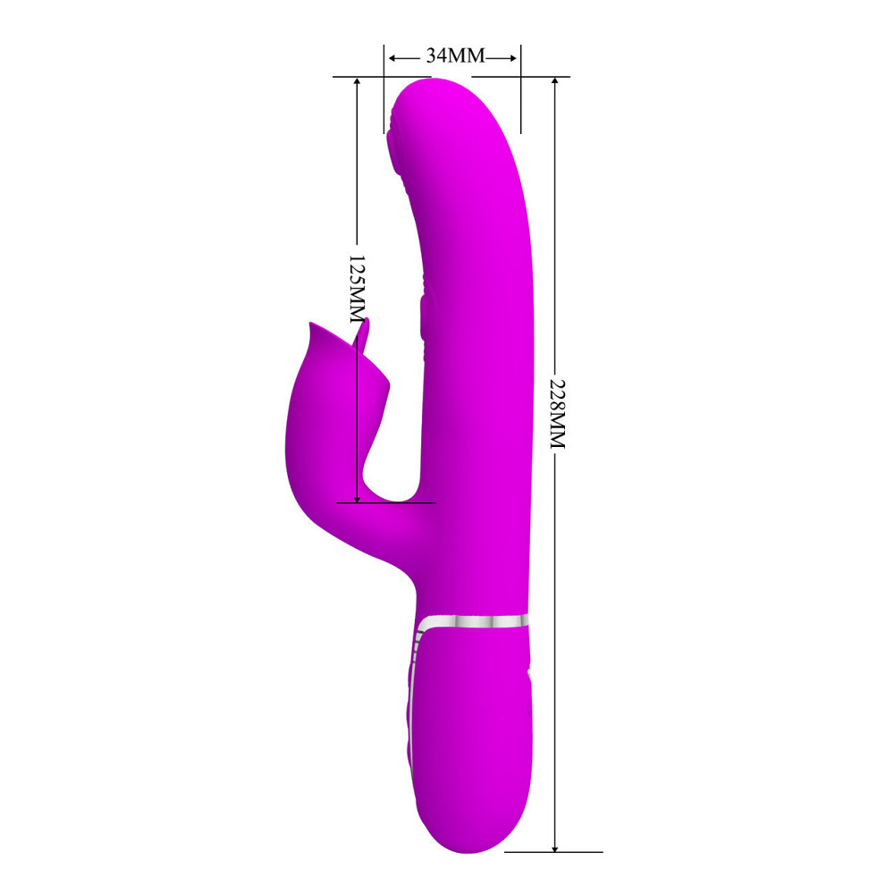 Пульсатор с клиторальным стимулятором серии Pretty Love - Gigi Purple 7 thumping functions 7 licking Sex Aura Киев - изображение 9