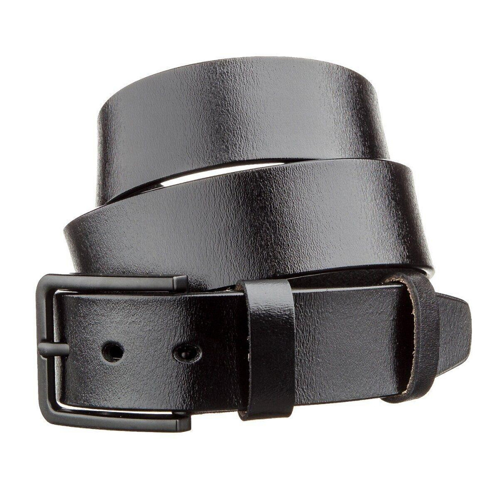 Мужской кожаный ремень classic Vintage 20222 Черный Киев - изображение 1