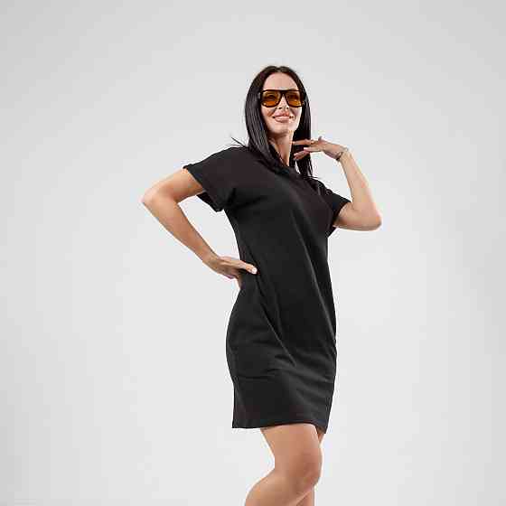 Летнее платье с карманами Nirvana 46-48, Черный Киев