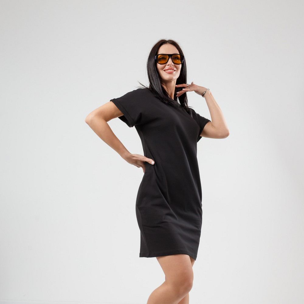 Летнее платье с карманами Nirvana 46-48, Черный Киев - изображение 3