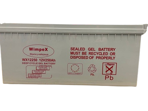 Акумулятор гелевий WX 12250 12v250Ah (1) Київ