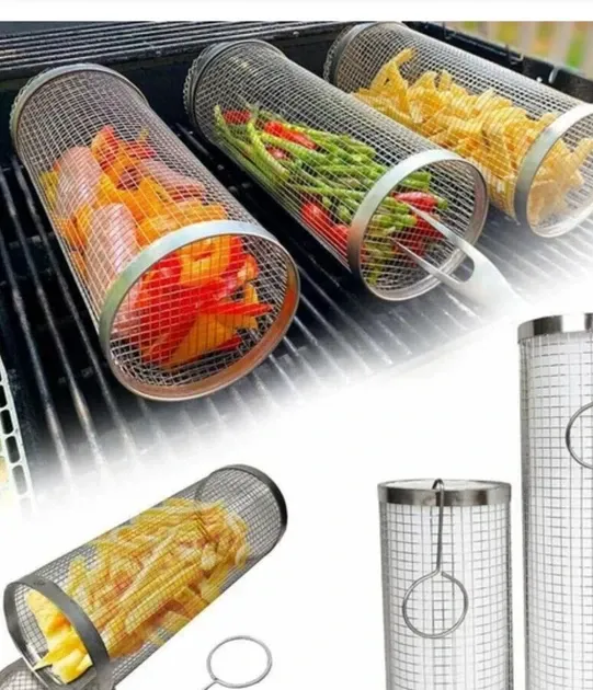 Корзина для гриля и барбекю из нержавеющей стали, универсальная для овощей, мяса и рыбы Одесса - изображение 1