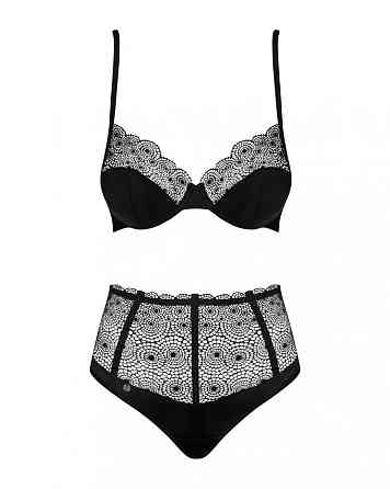 Сексуальний комплект Obsessive Sharlotte 2-pcs set black S/M Sex Aura Київ
