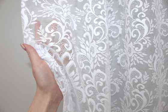 Тюль VR-Textil 1359т Преміум Жакард Білий 300х270 см (42-0100) Київ