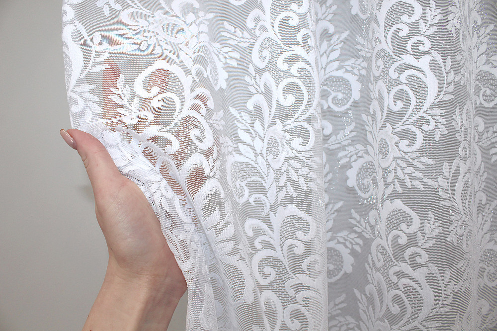 Тюль VR-Textil 1359т Преміум Жакард Білий 300х270 см (42-0100) Київ - фото 5