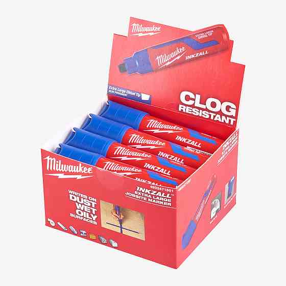 Маркер для будмайданчика InkZAll MILWAUKEE, великий (XL), синій Одеса
