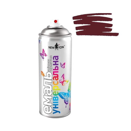 Емаль універсальна 400мл 3005 темно-вишневий аерозоль NEW TON Житомир - фото 2