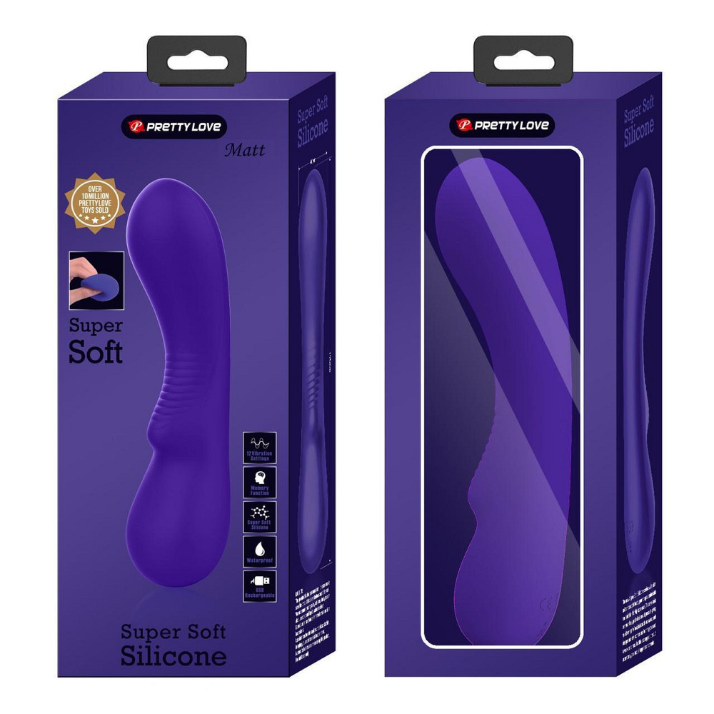 Вібратор PRETTY LOVE Matt Purple 12 vibration functions Memory function Sex Aura Київ - фото 6