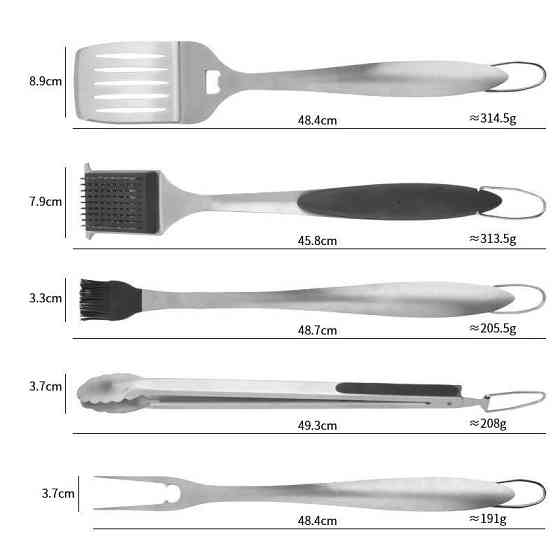 Набор для барбекю 6 предметов нержавеющая сталь GRILLI 700798 Код: 012194 Ровно
